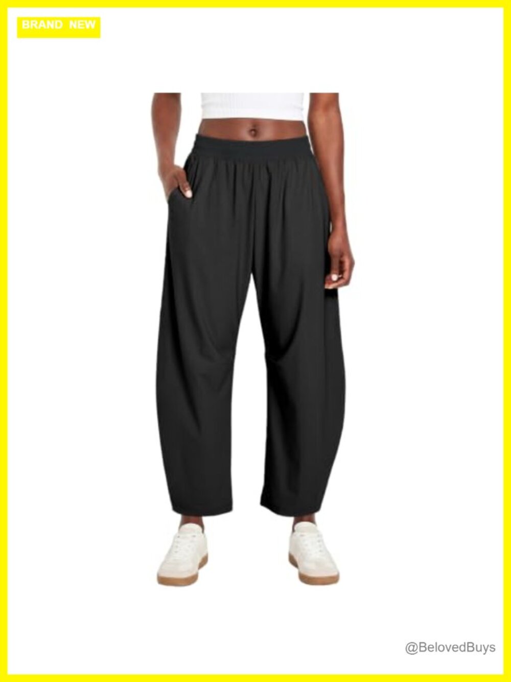 Women's Barrel Leg Sweatpants Wide Leg Elastic Waist Pull On Lounge Pants